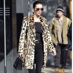 LIKE NEW House of Harlow 1960 Glenn Faux Fur Coat